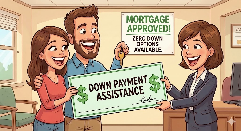 Get over the hurdle of a large down payment with local help.